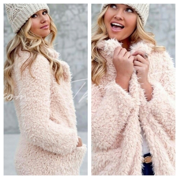 LAST ONE Teddy Bear Coat sz Lg - Picture 3 of 5